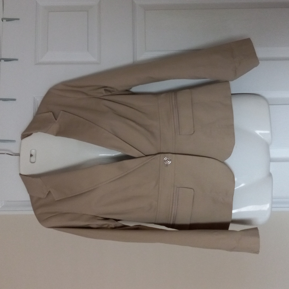 7th Avenue NY & Co Tan Blazer Sz 8